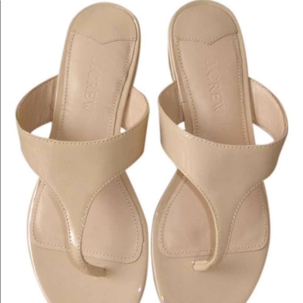 J. Crew Tan slides